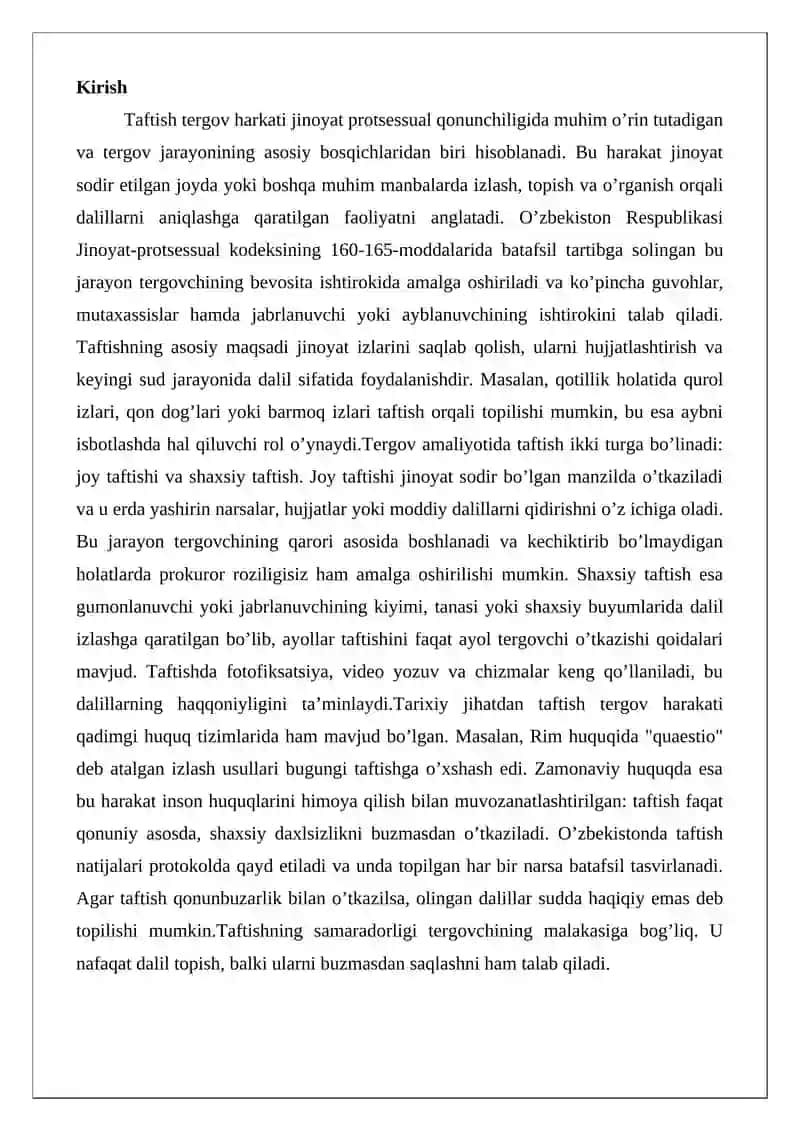 Taftish tergov harakati 2