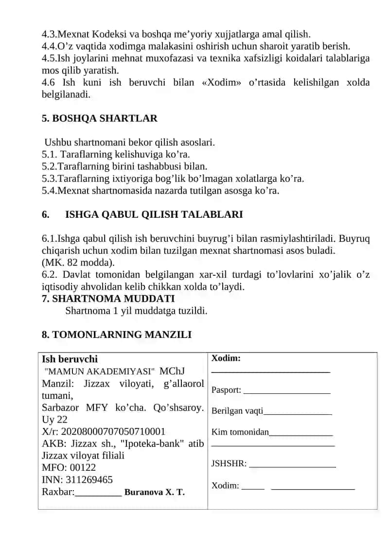 MEHNAT SHARTNOMASI 2