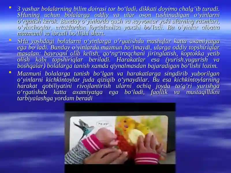 Harakatli o’yinlarni tanlash va tahlil qilish 2