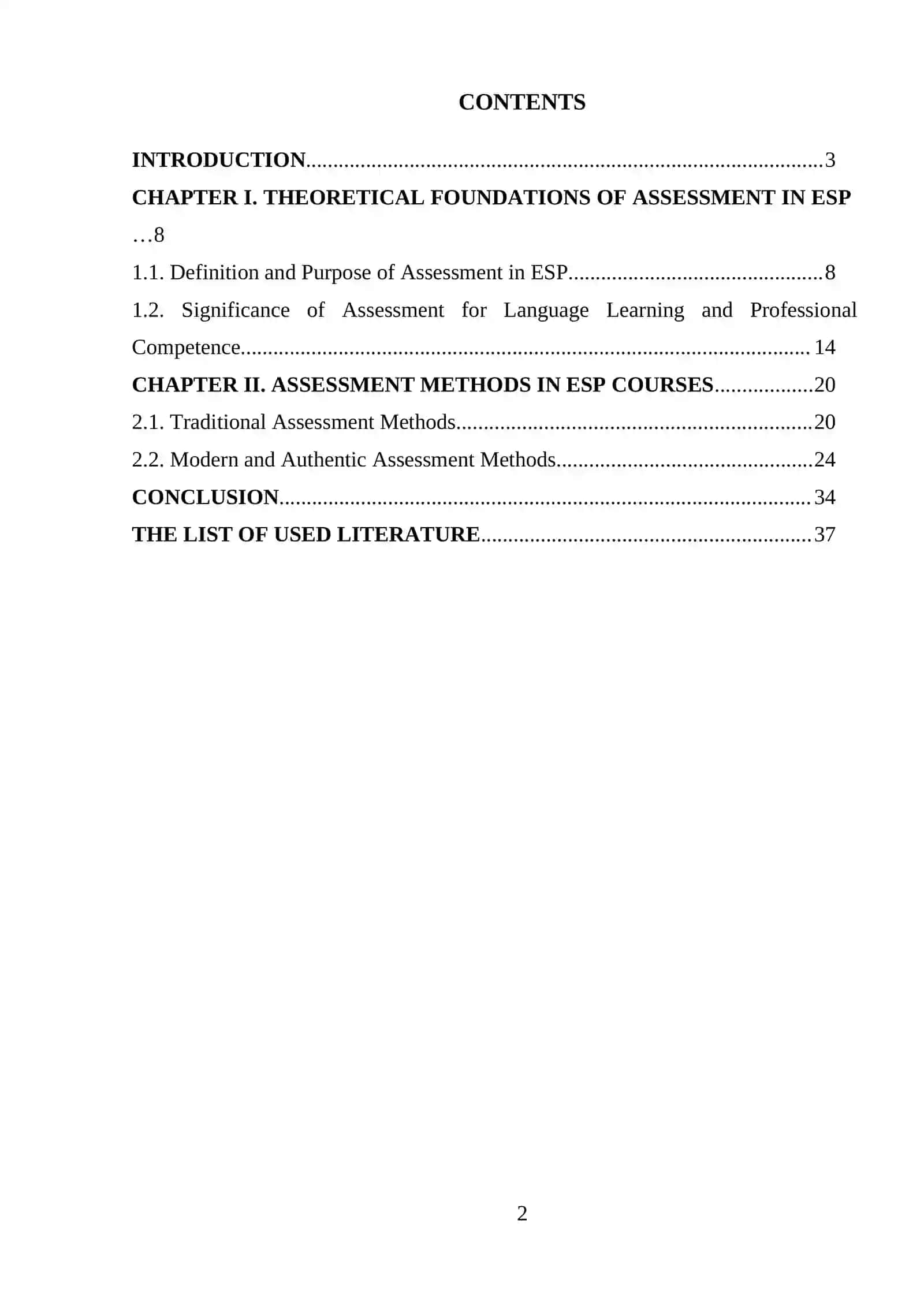 ASSESSMENT STRATEGIES IN ESP COURSES 2