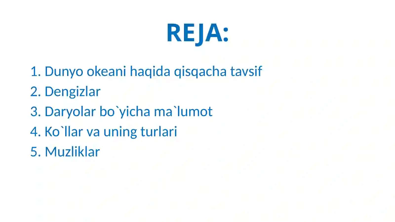 Quruqlik Gidrologiya 2