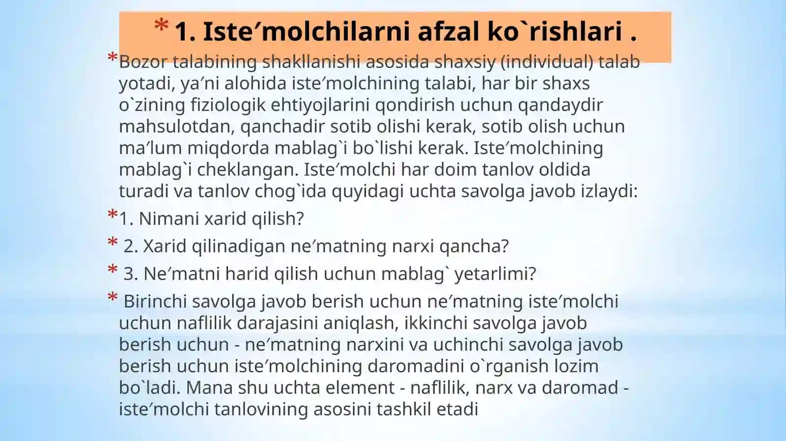 Istemol va ung tasir etuvchi omillar 2