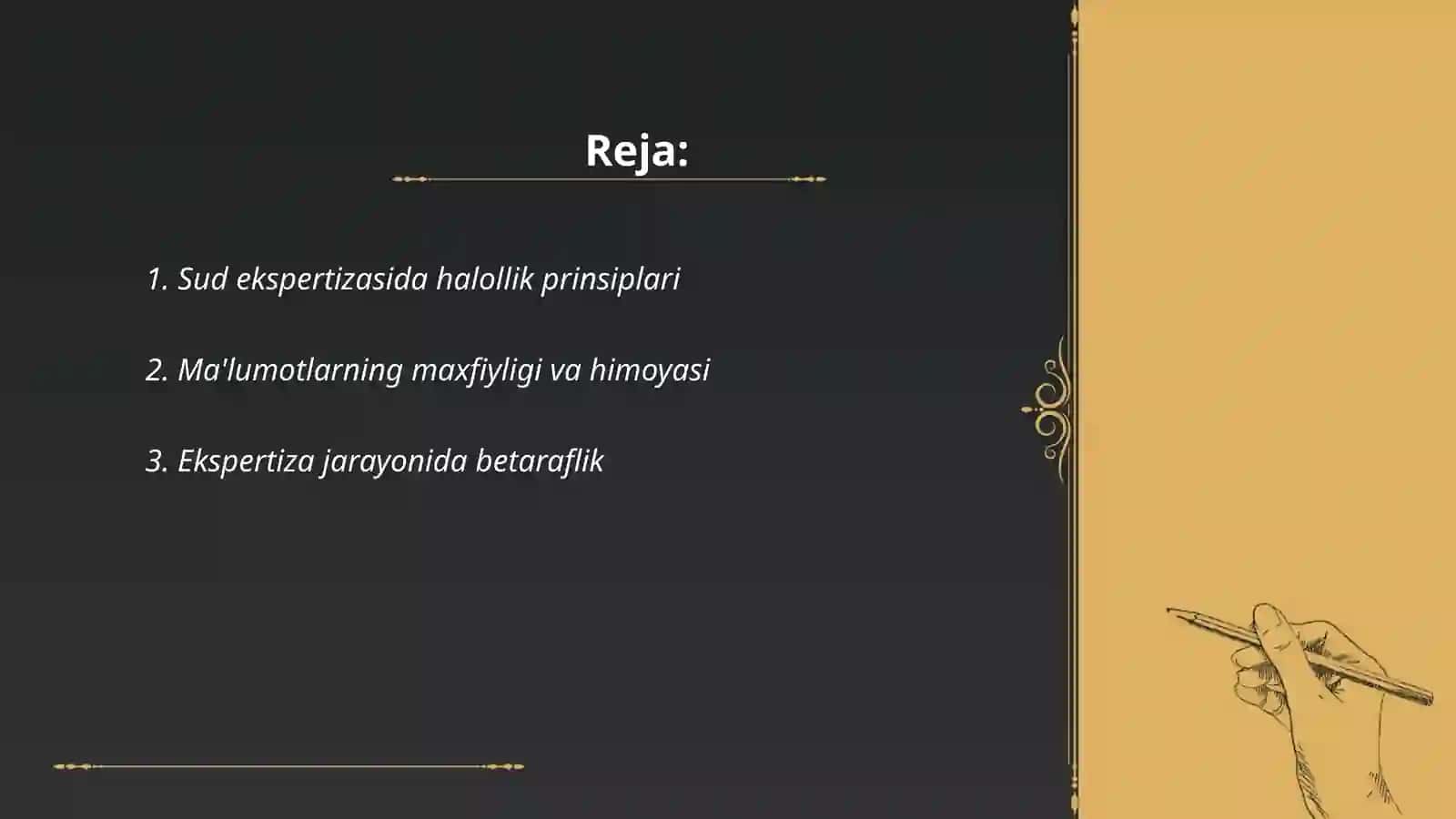 Sud ekspertizasining etik masalalari 2