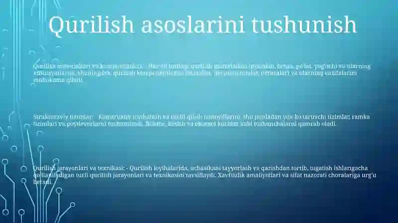 Inshoatlarni Xisoblash Tug‘Risida Tushuncha 2