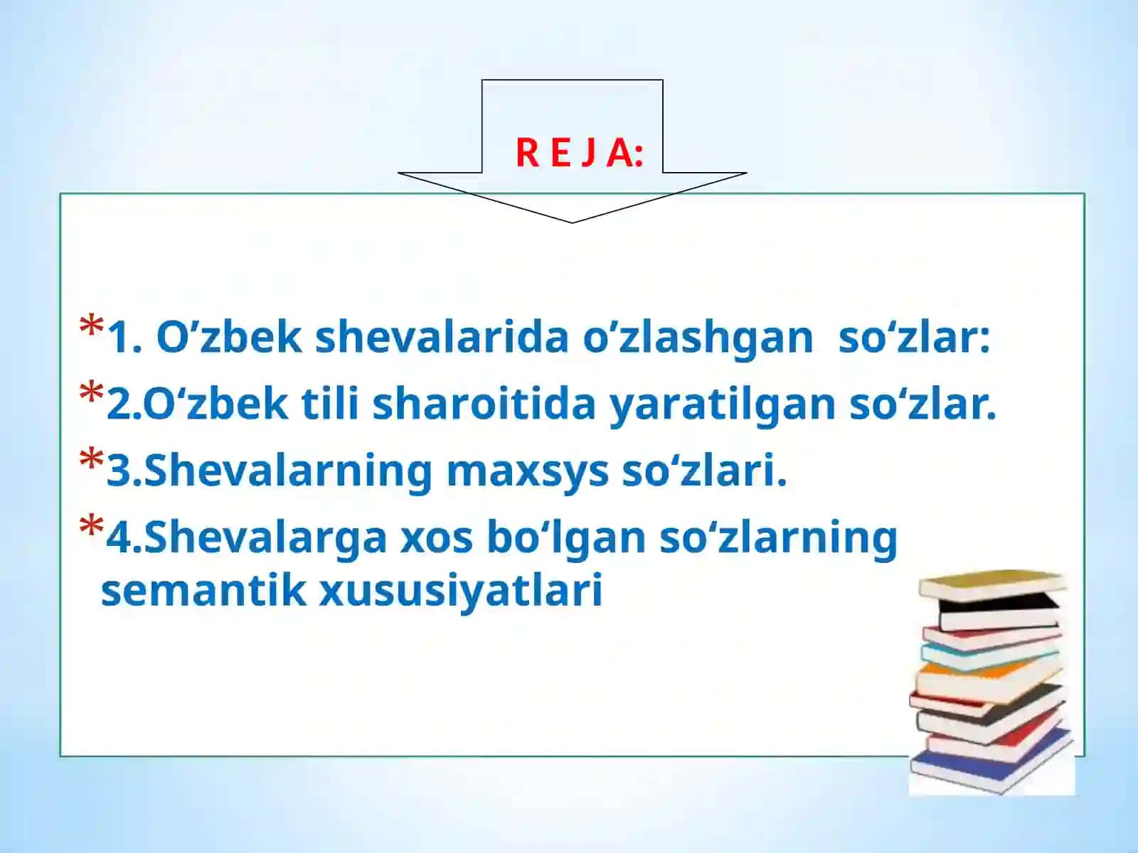 O`ZBEKSHEVALARI LEKSIKASI 2