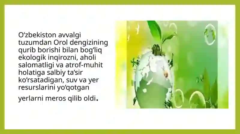 O‘zbekistonda Ekologik Muammolar 2