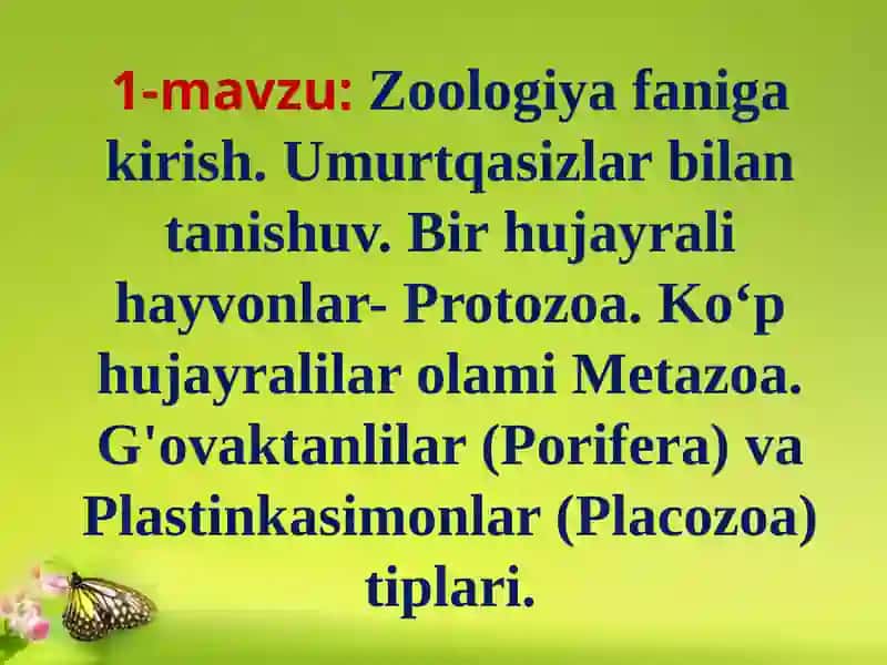 Zoologiya 1 2