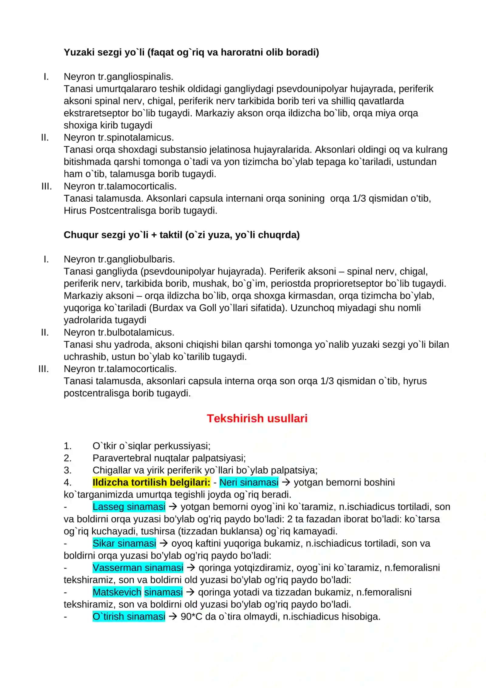 Sezgi analizatorlari 2