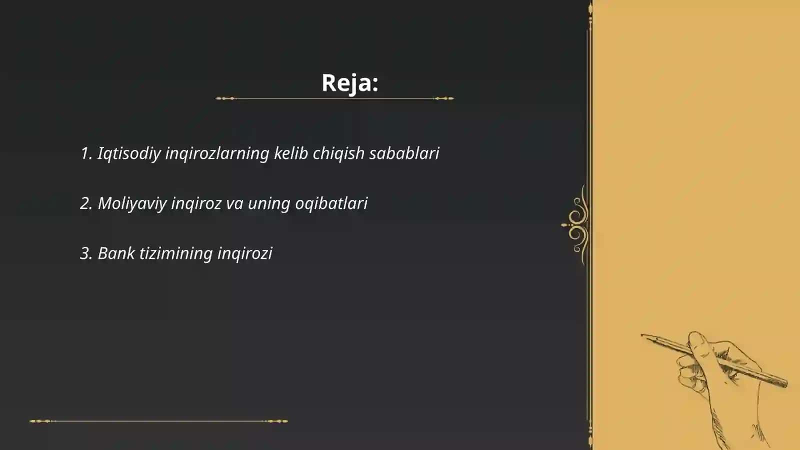 Iqtisodiy inqirozlar, ularning turlari va namoyon bo'lish xususiyatlari 2
