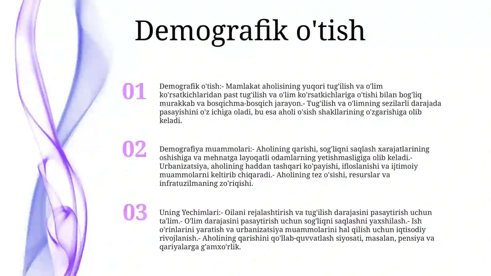 Demografiya Muammolari Va Uning Yechimlari 2
