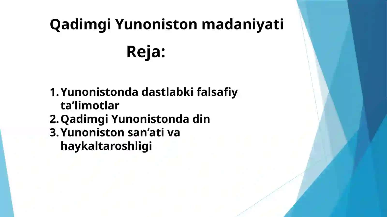 Qadimgi Yunoniston madaniyati 2