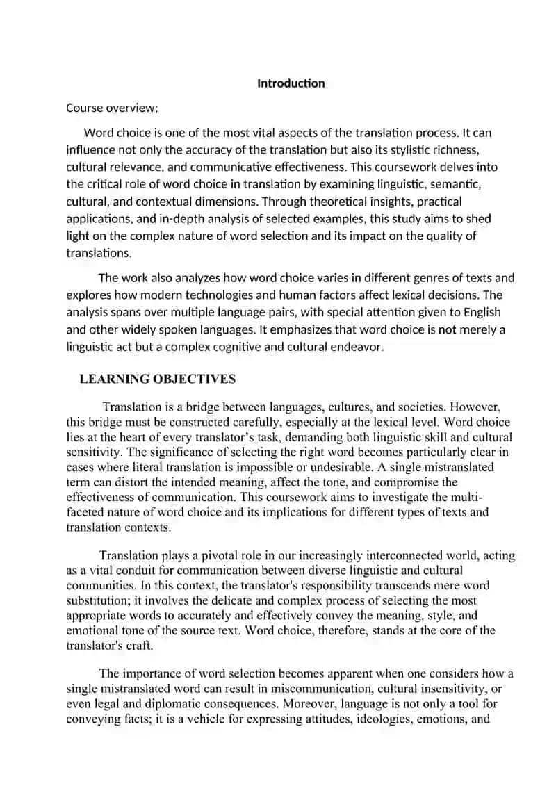 THE ISSUE OF WORD CHOICE IN THE PROCESS OF TRANSLATION. 2
