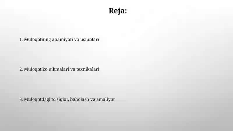 Muloqotning ahamiyati 2