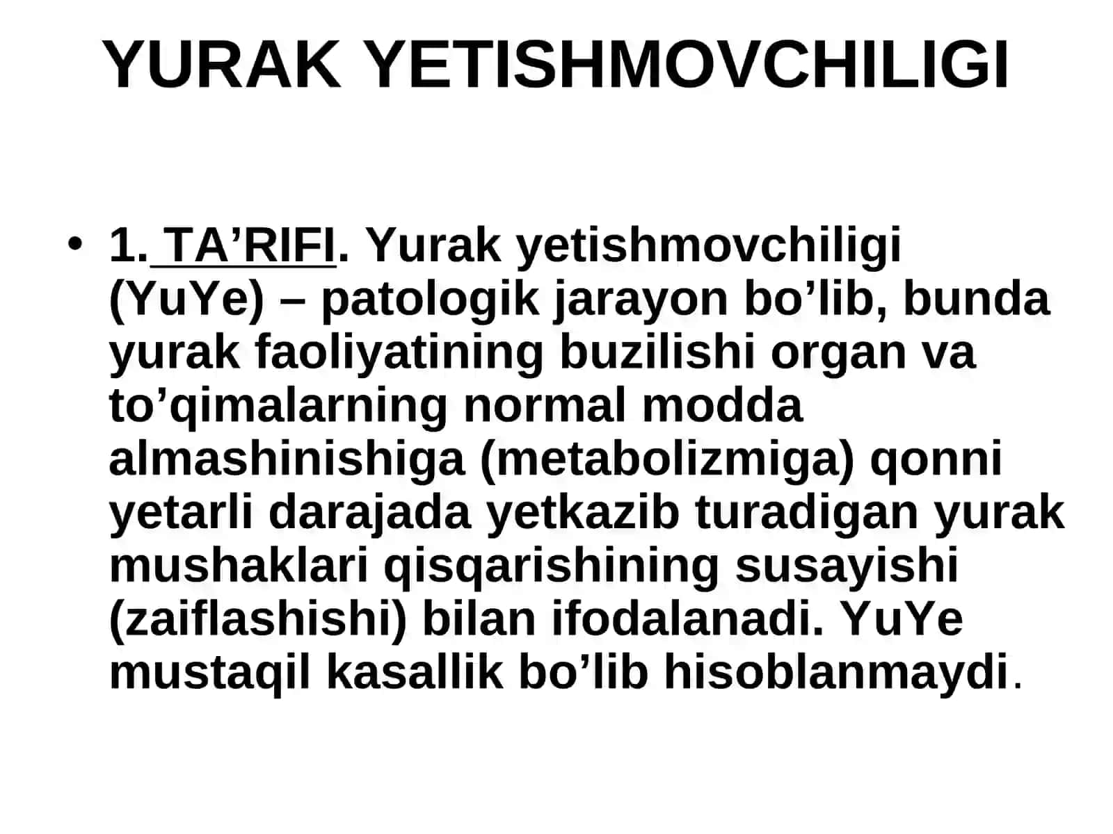 YURAKYETISHMOVCHILIGI 2