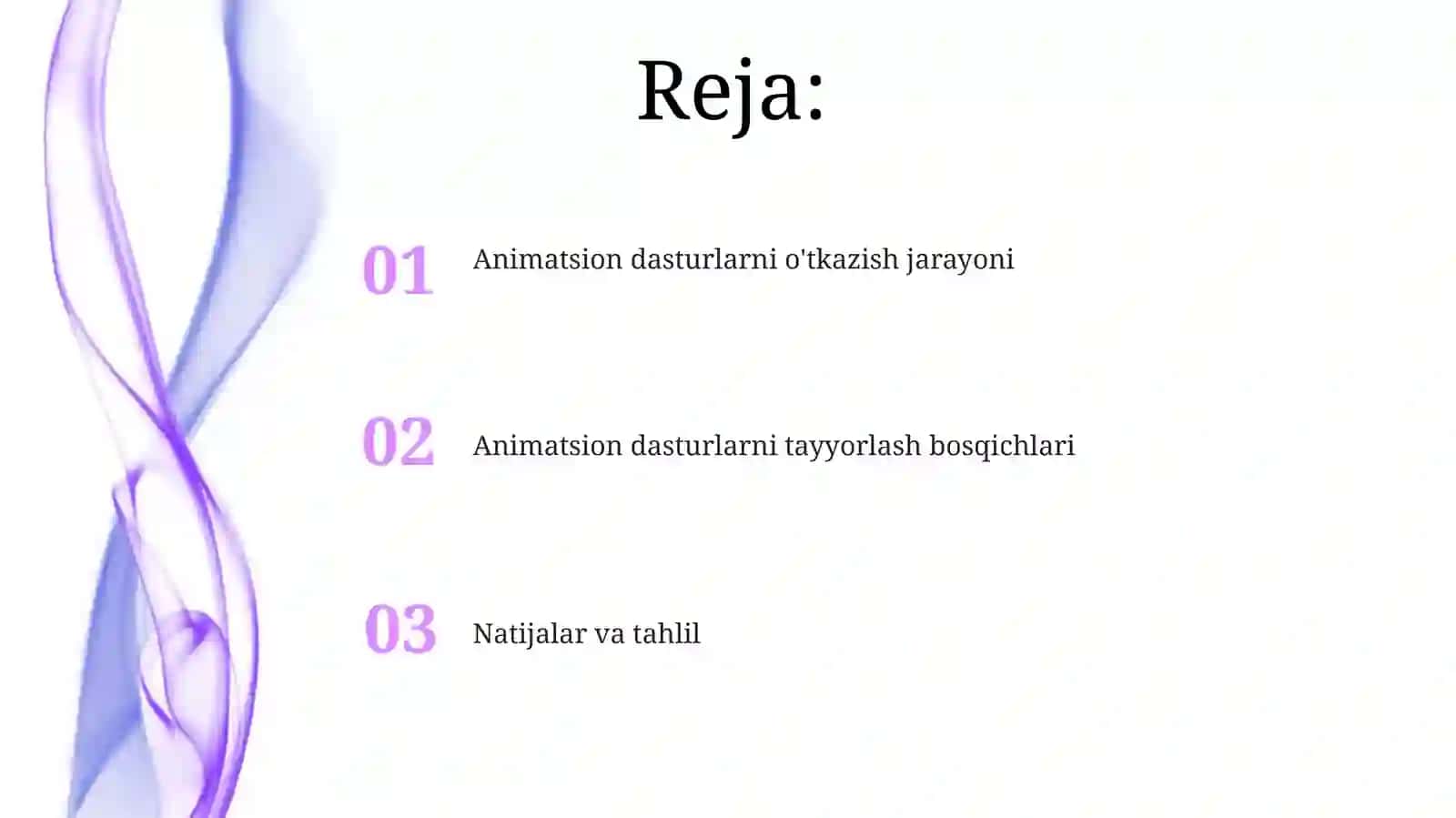 Animatsiya dasturlarini tayyorlash va o'tkazish bosqichlari 2
