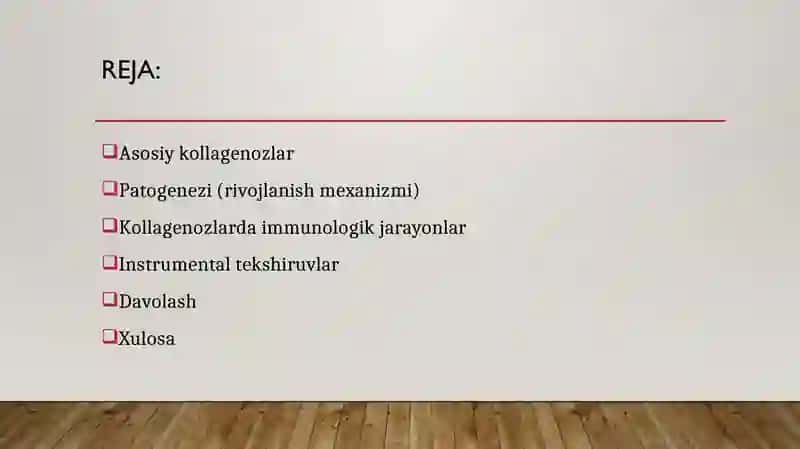 Kollogenozlar, patogenezi va tashxisi 2