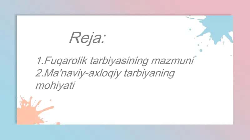 Fuqaroliktarbiyasi 2