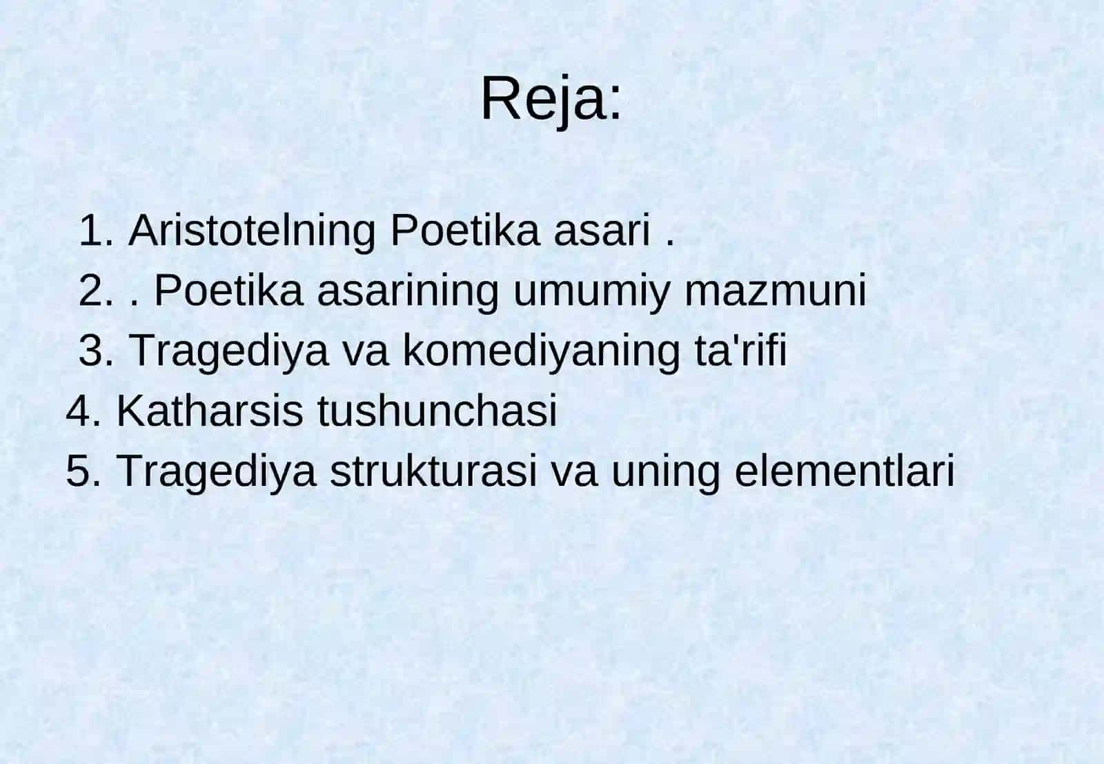Aristotelning “Poetika” asari va so‘z san’ati 2