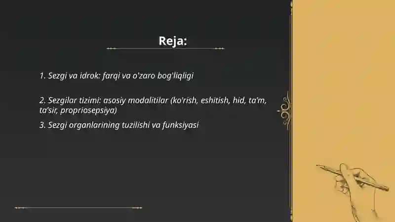 Bilish jarayonlari sezgi haqida tushuncha 2