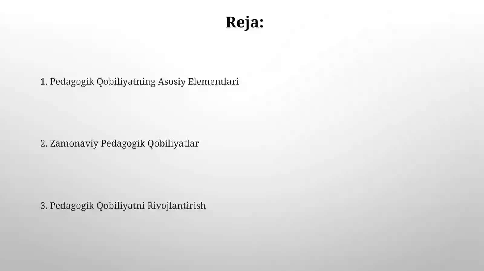 Pedogogik qobiliyat 2