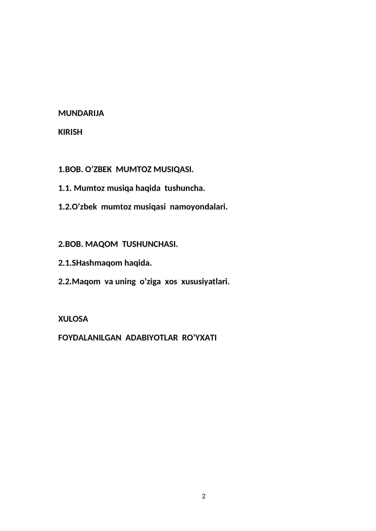 O’zbek mumtoz musiqasi 2