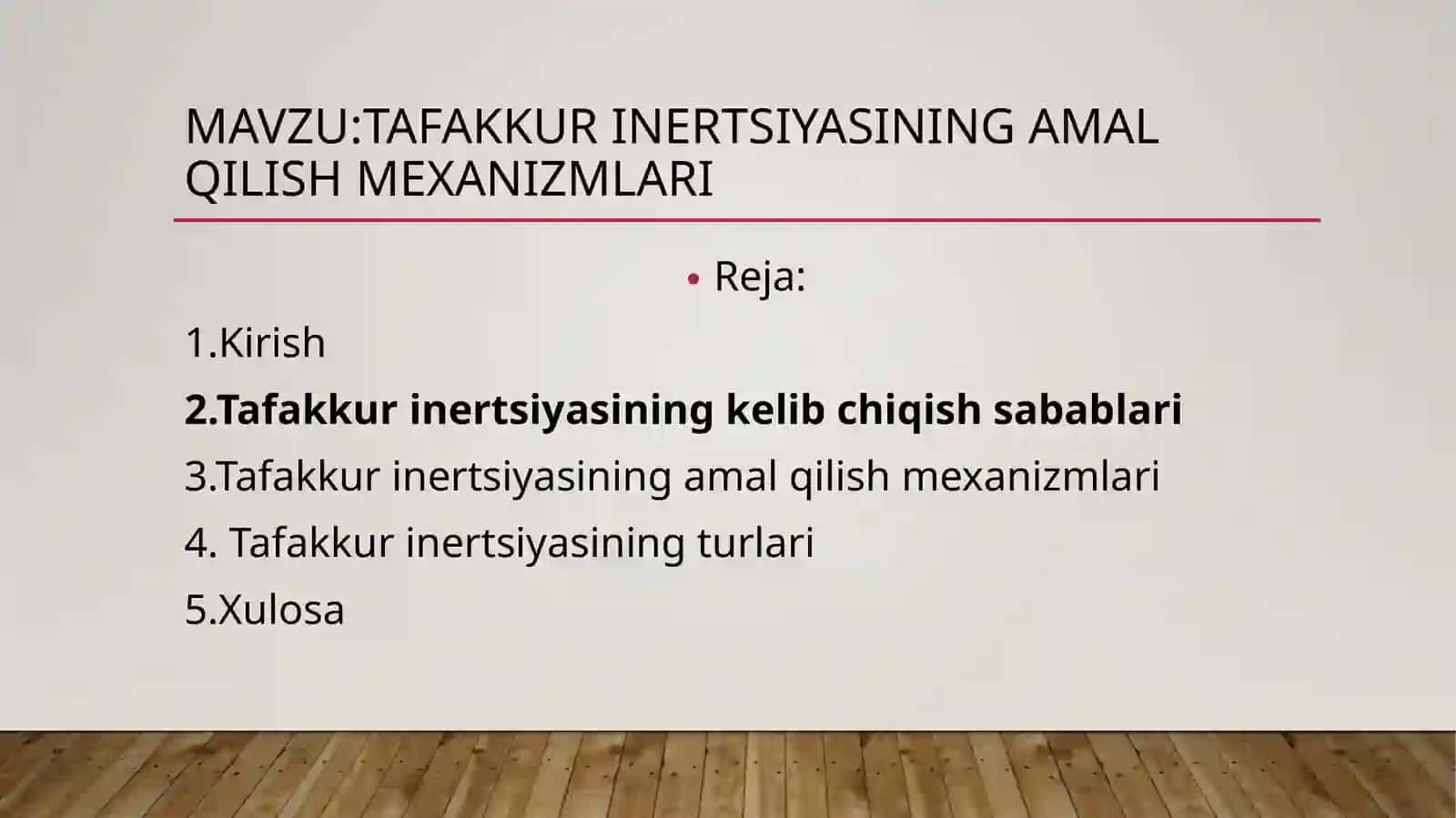 Tafakkurning ertasiyasining amal qilish mexanizmlari 2