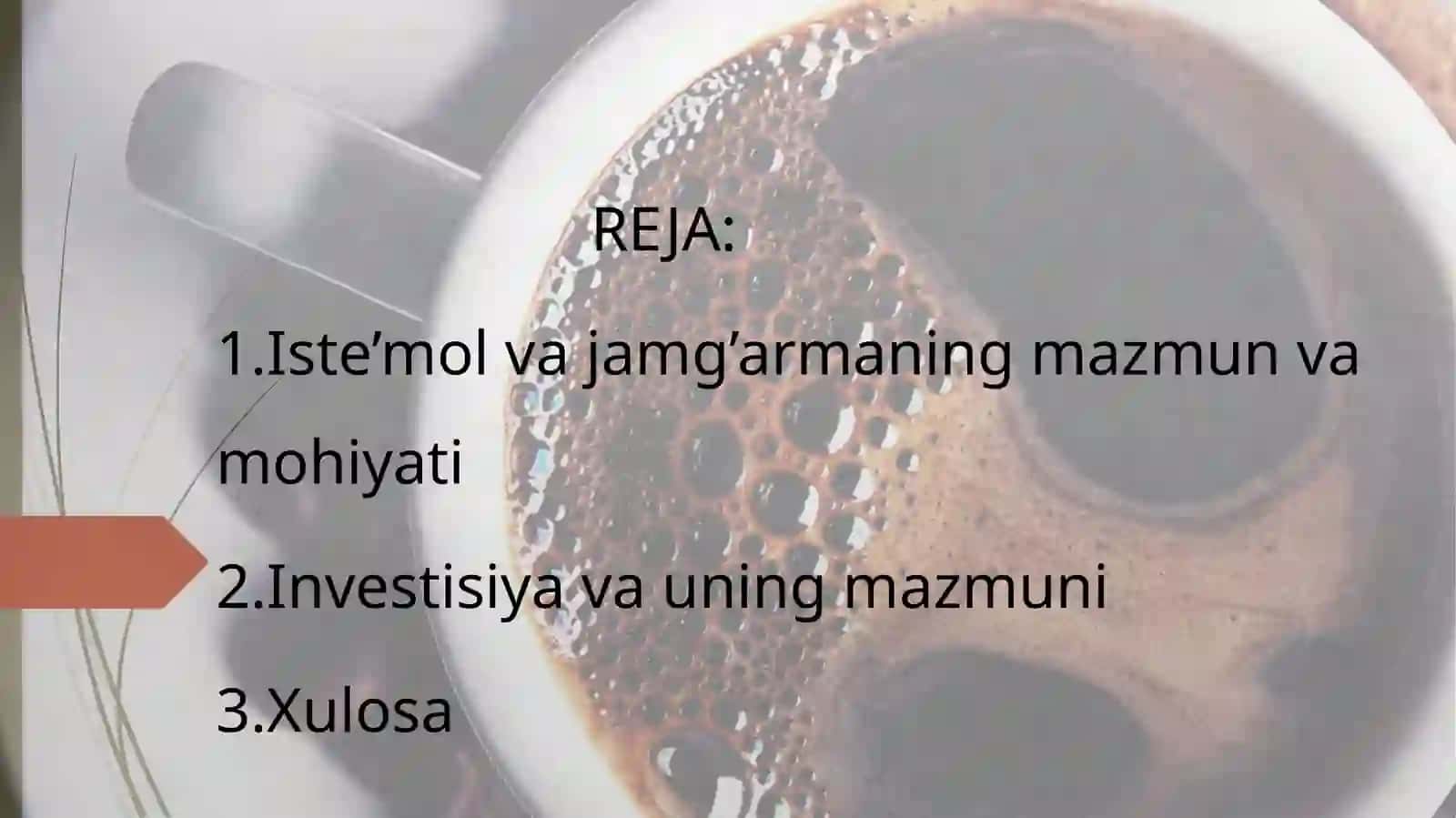 Isteʼmol, jamgʻarma va investitsiyalar 2