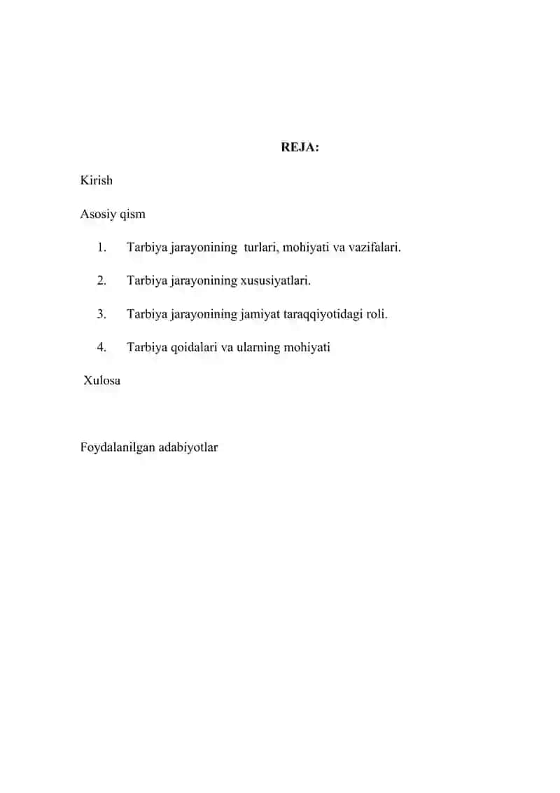 Tarbiyaning turlari va uning jamiyattaraqqiyotidagiroli 2