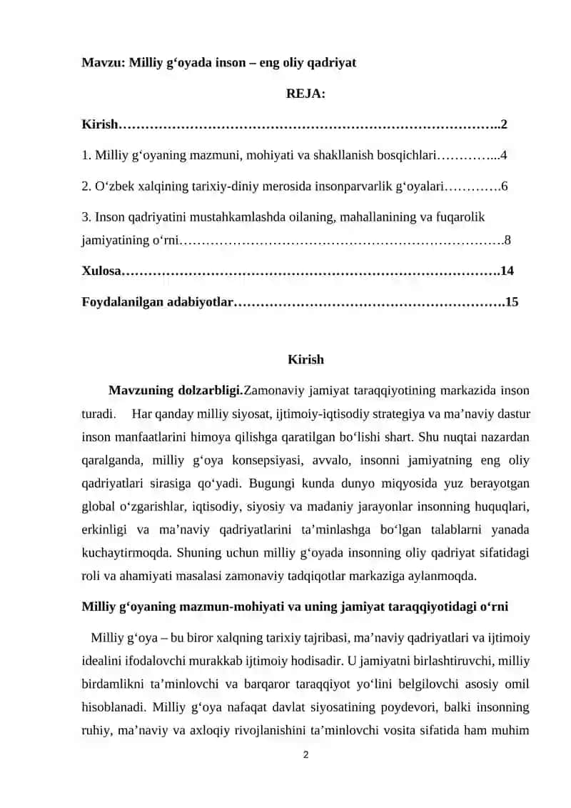 Milliy gʻoyada inson – eng oliy qadriyat 2