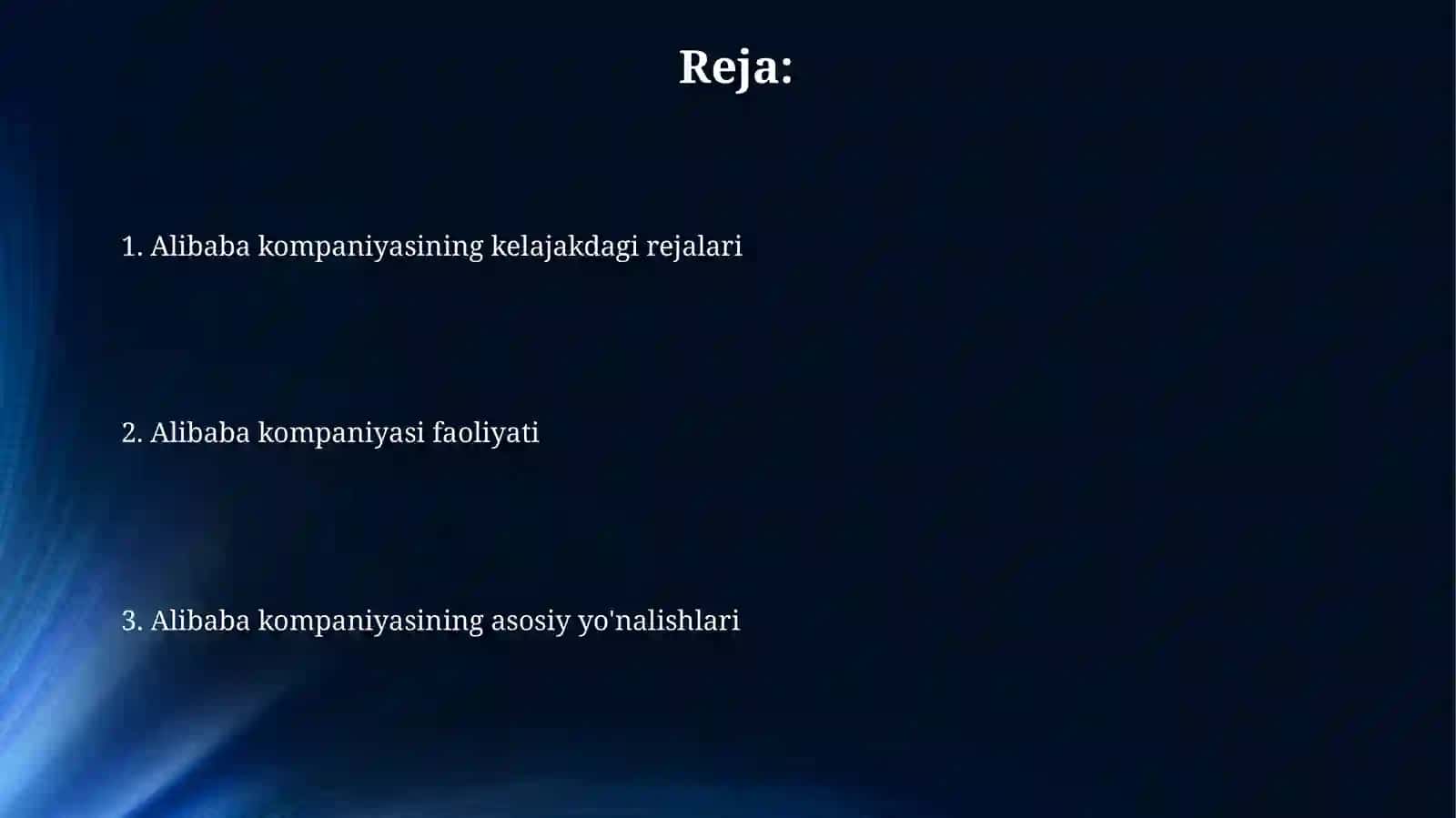 Alibaba kompaniyasi faoliyati 2