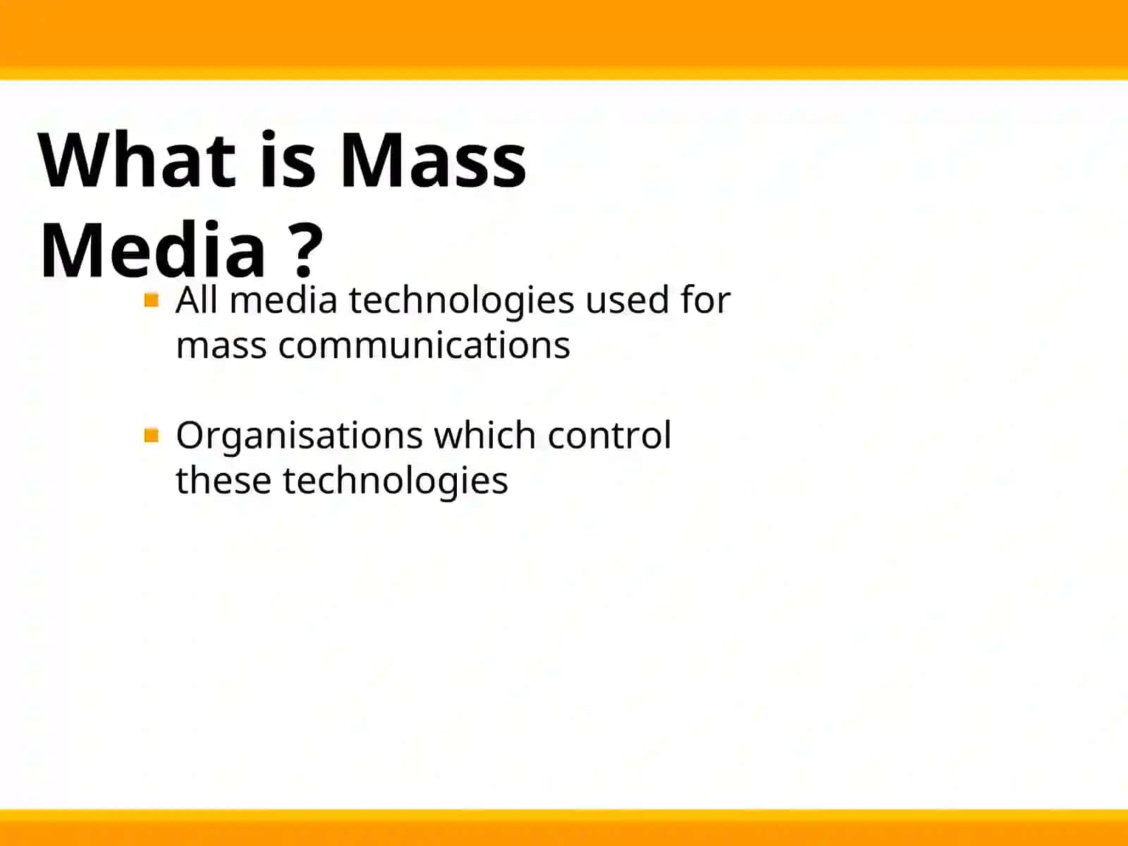 MASS MEDIA 2