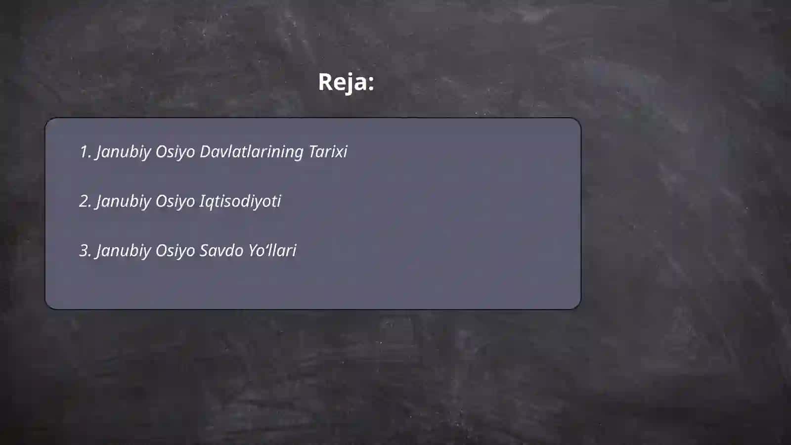 Janubiy Osiyo Davlatlari 2