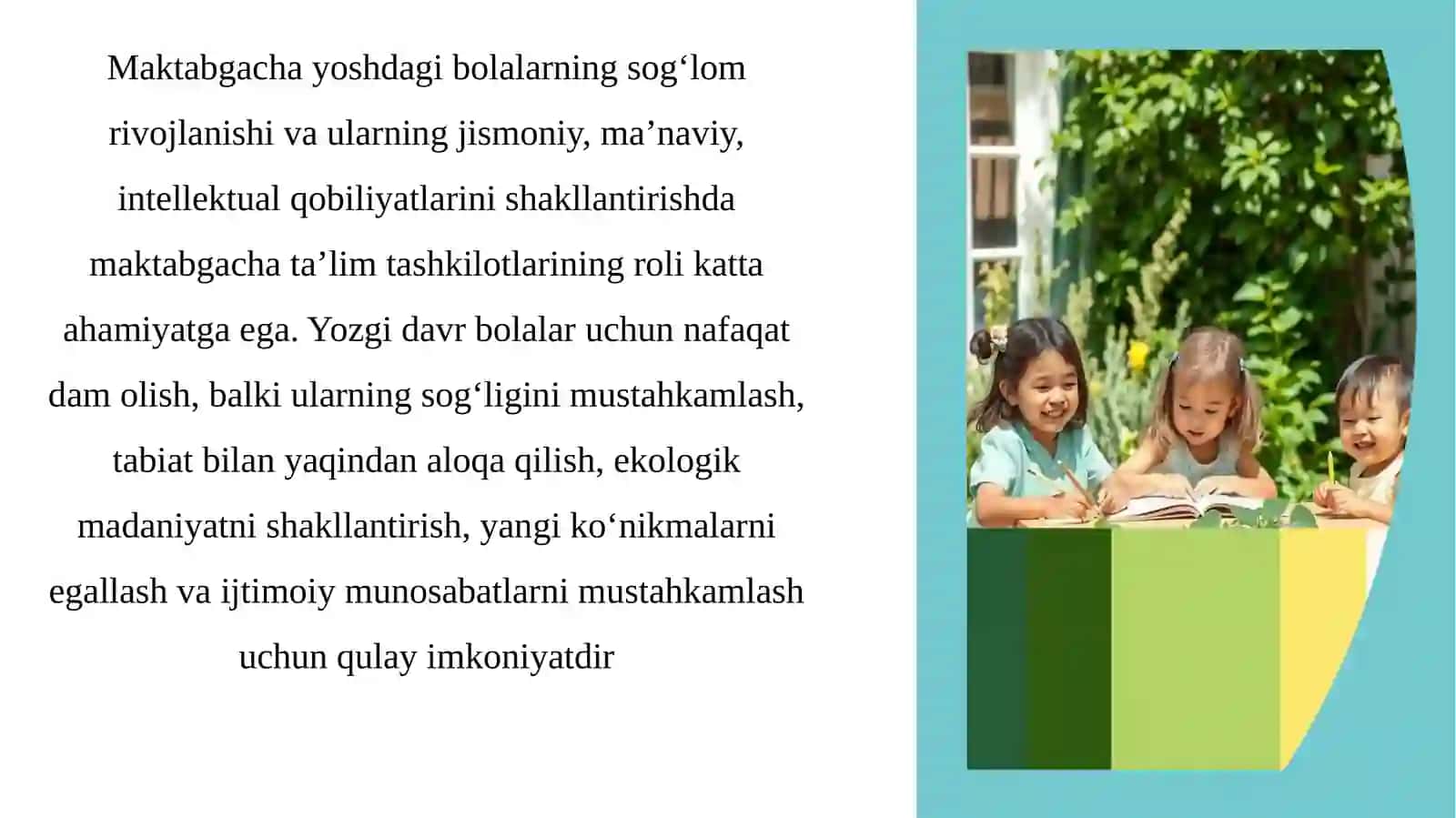 YOZGISOGʻLOMLASHTIRISHISHLARINI TASHKIL ETISH 2