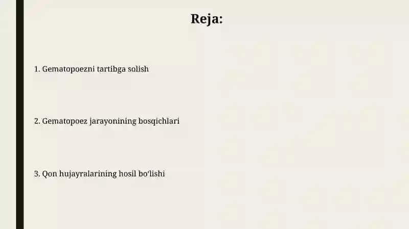 Gemotsitopoez.Qon hujayralarining shakllanishi 2