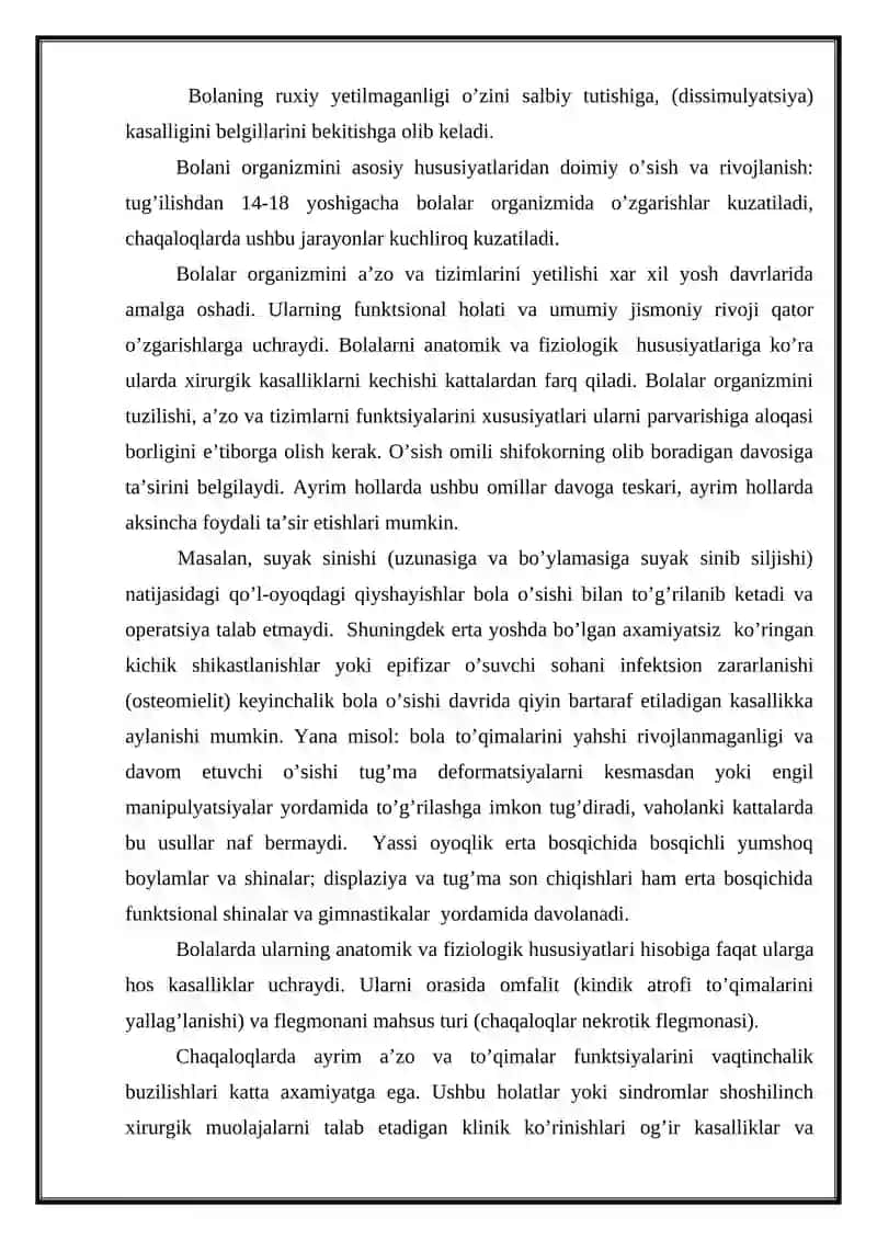 Bolalar xirurgiyasi 2