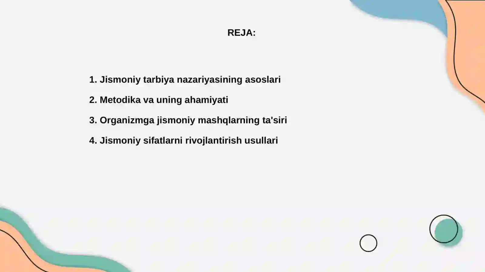 Jismoniy tarbiya nazariyasi va metodikasi 2