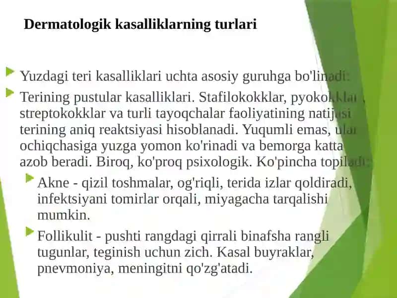 teri infeksiyalari qo'zg'atuvchilari 2