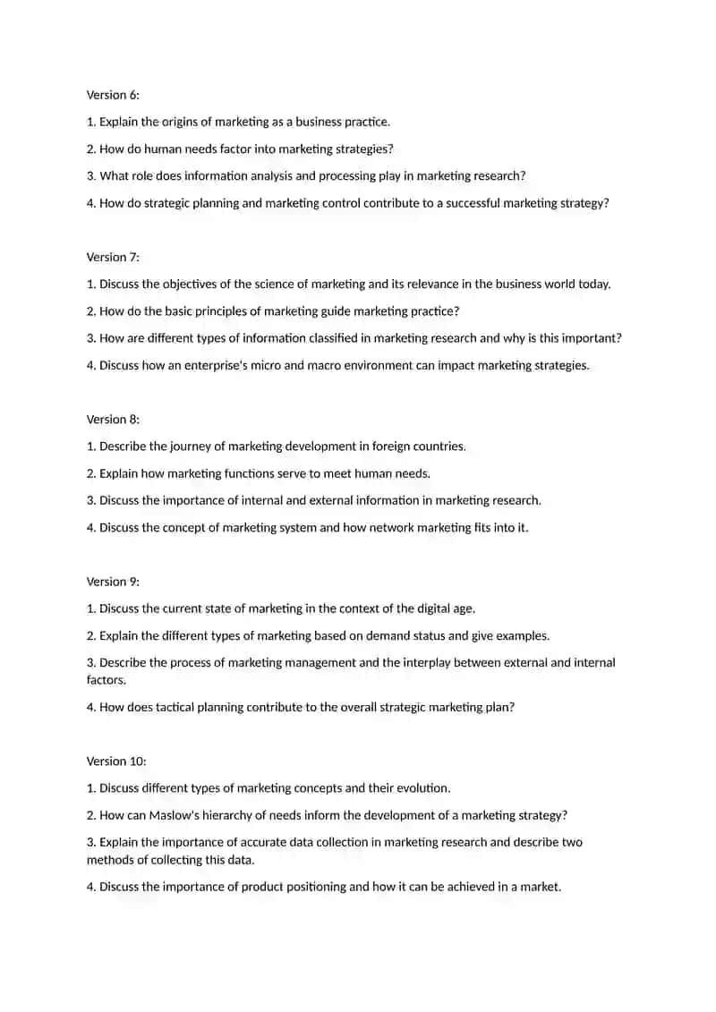 Marketing Concepts and Strategies 2