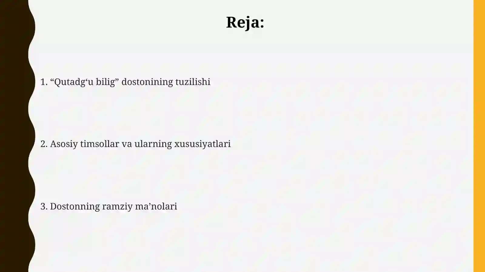 “Qutadgʻu bilig” dostoni 2