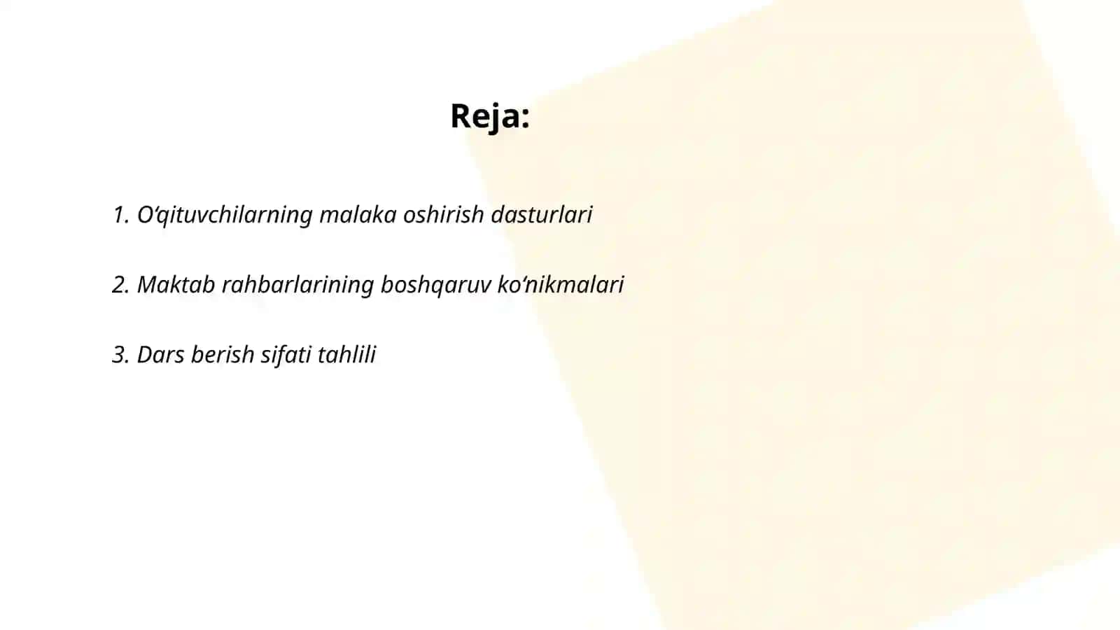 O‘qituvchilarning malaka oshirish dasturlari 2