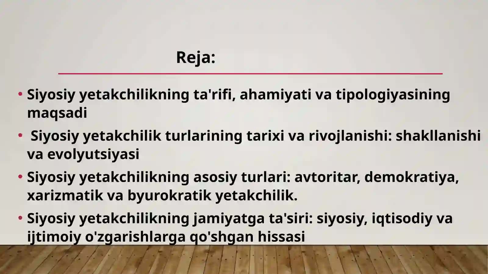 Siyosiy yetakchilik tipologiyasi 2