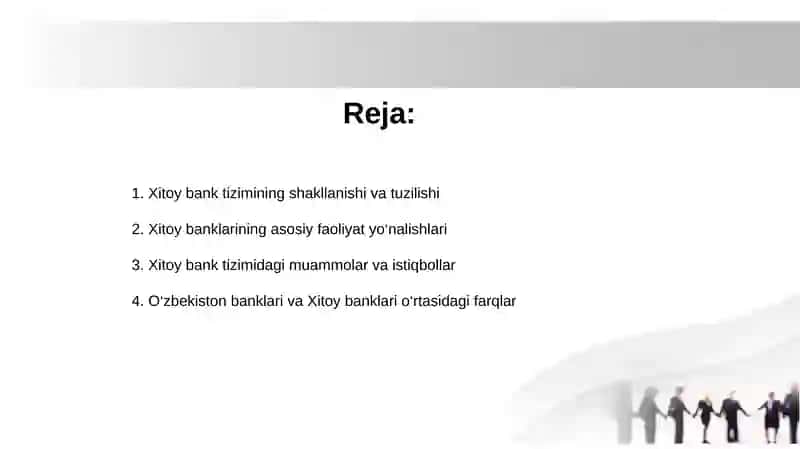 Xitoy banklari faoliyati 2