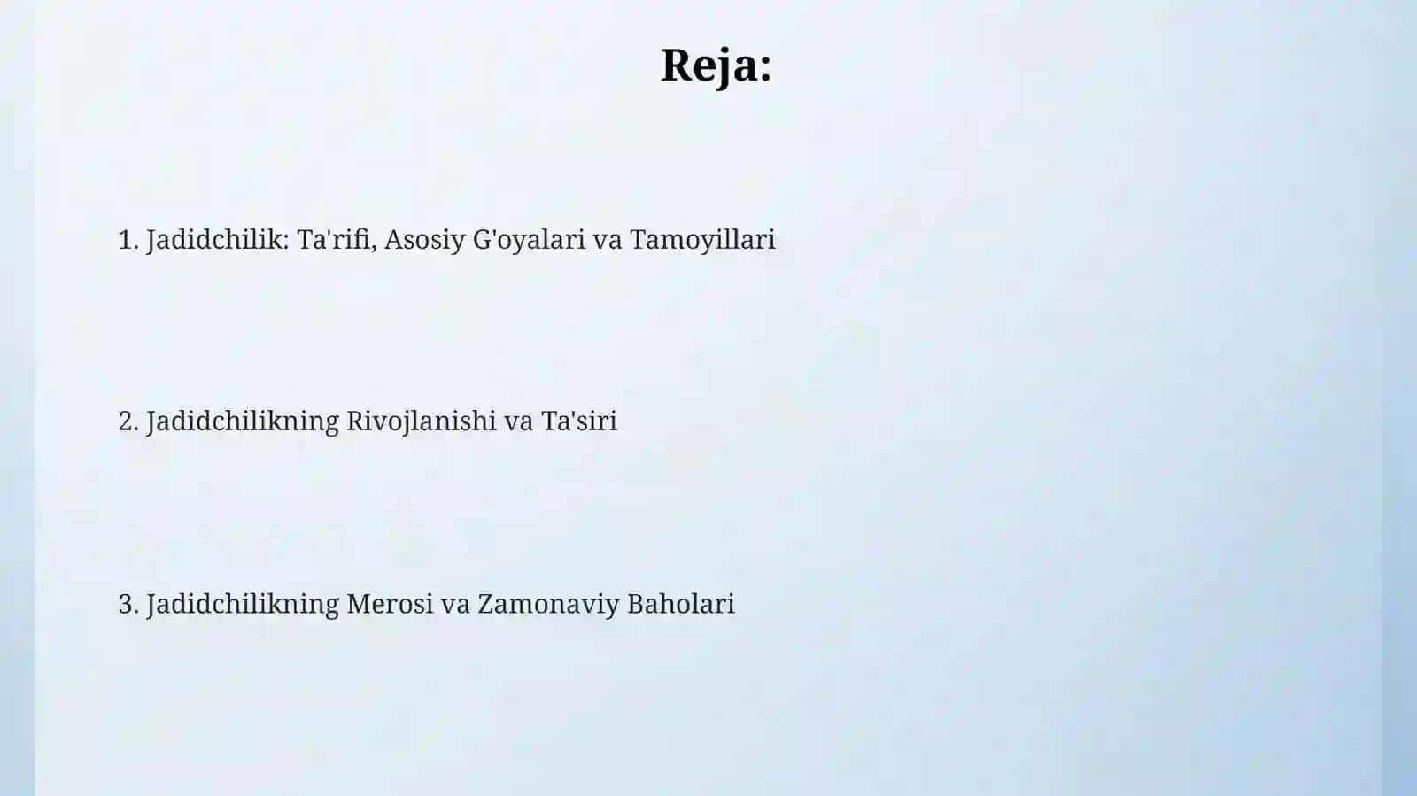 Jadidchilikning kelib chiqishi va mohiyati 2