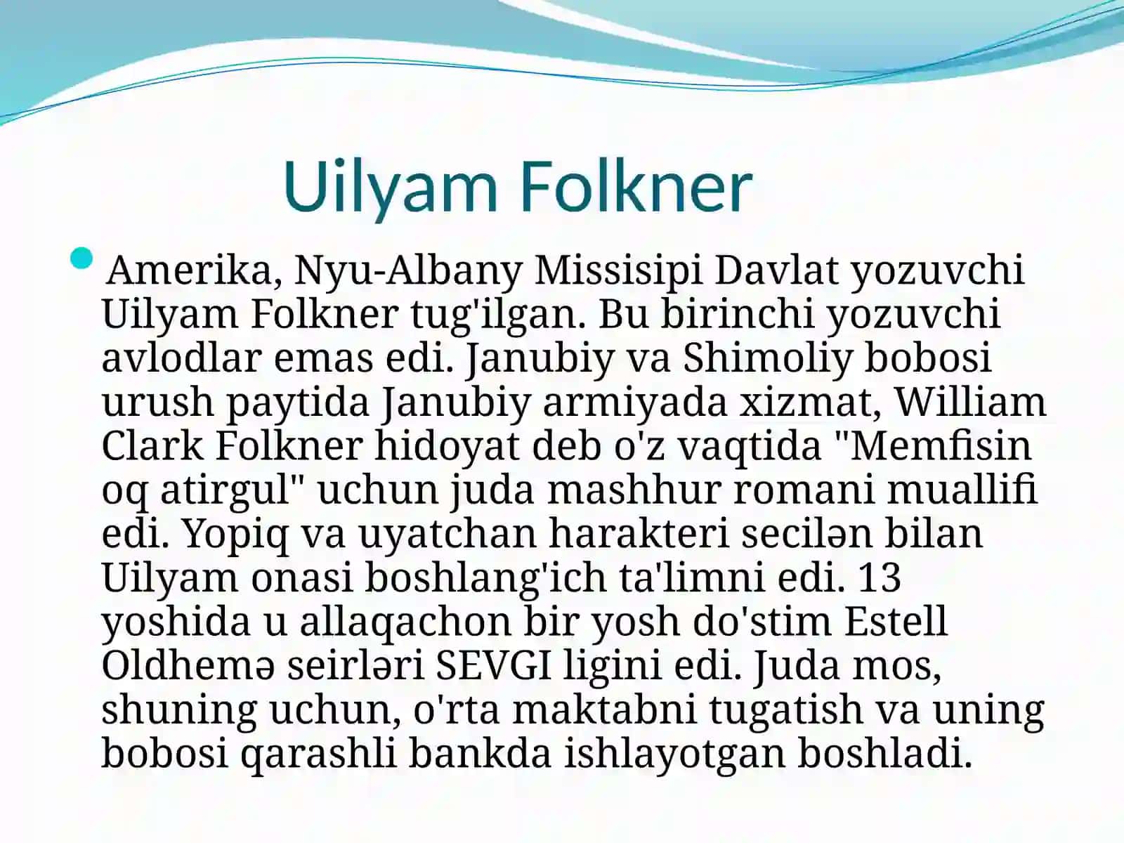 Uilyam Folkner 2