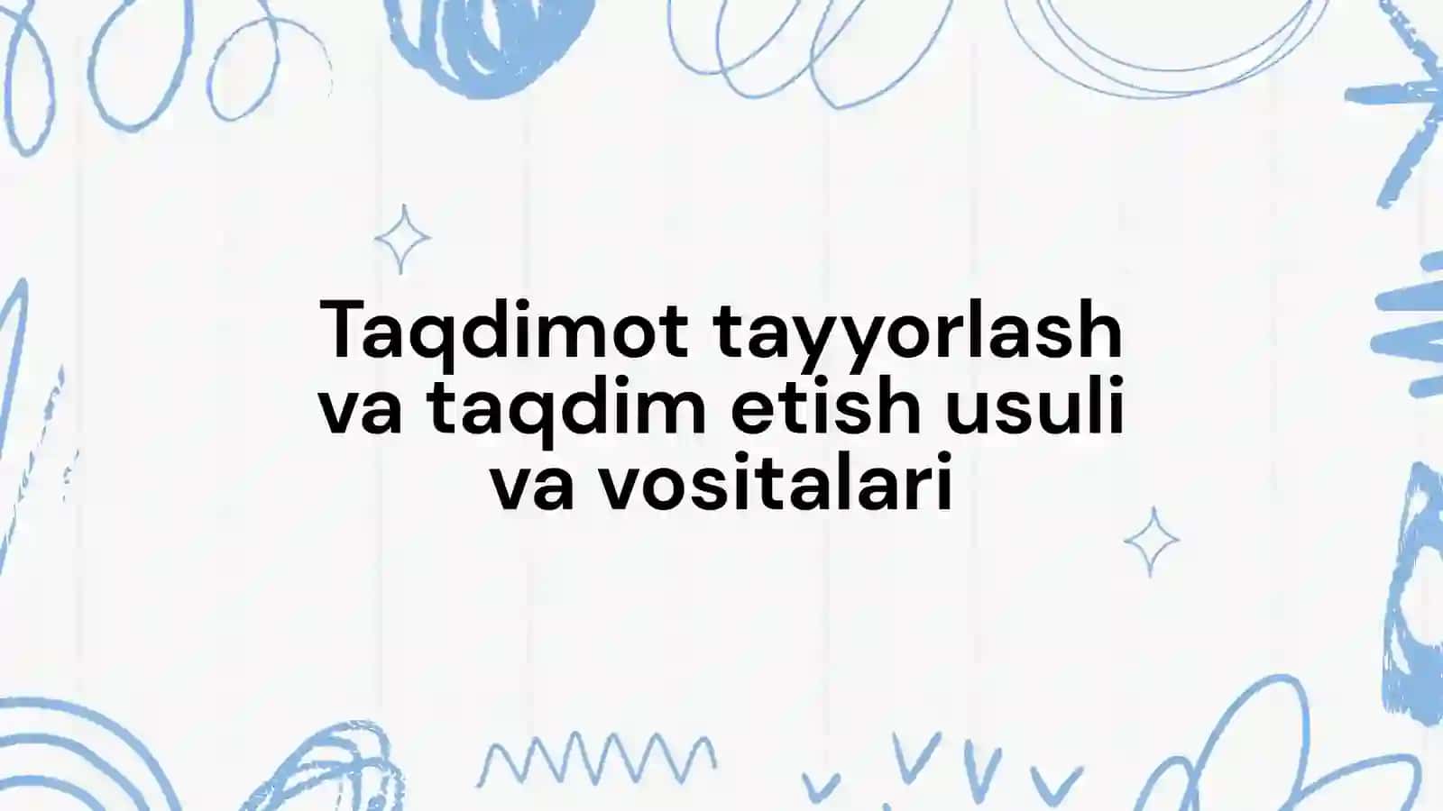 Media savodxonlik va axborotmadaniyati fanidan taqdimoti 2