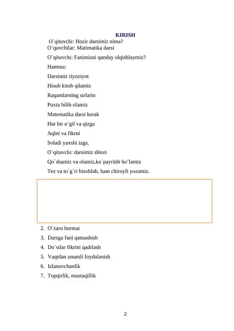 AMALLARNING BAJARILISH TARTIBI 2