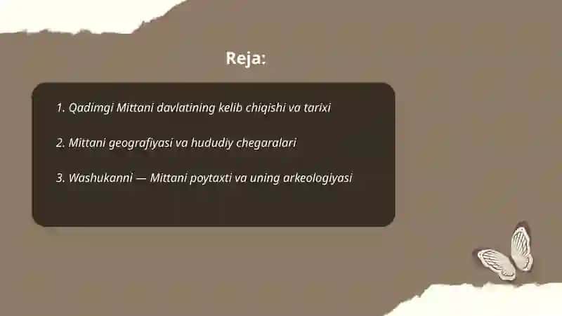 Qadimgi Mittani davlati 2