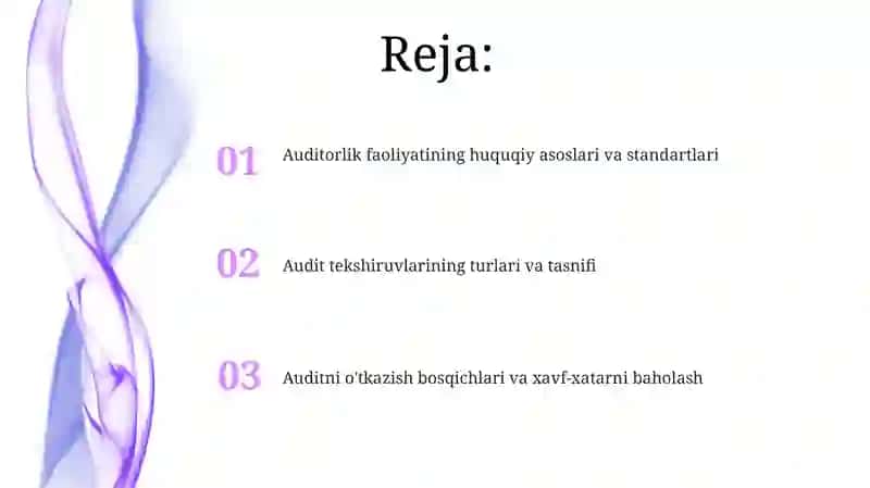Auditning normativ huquqiy asoslari 2