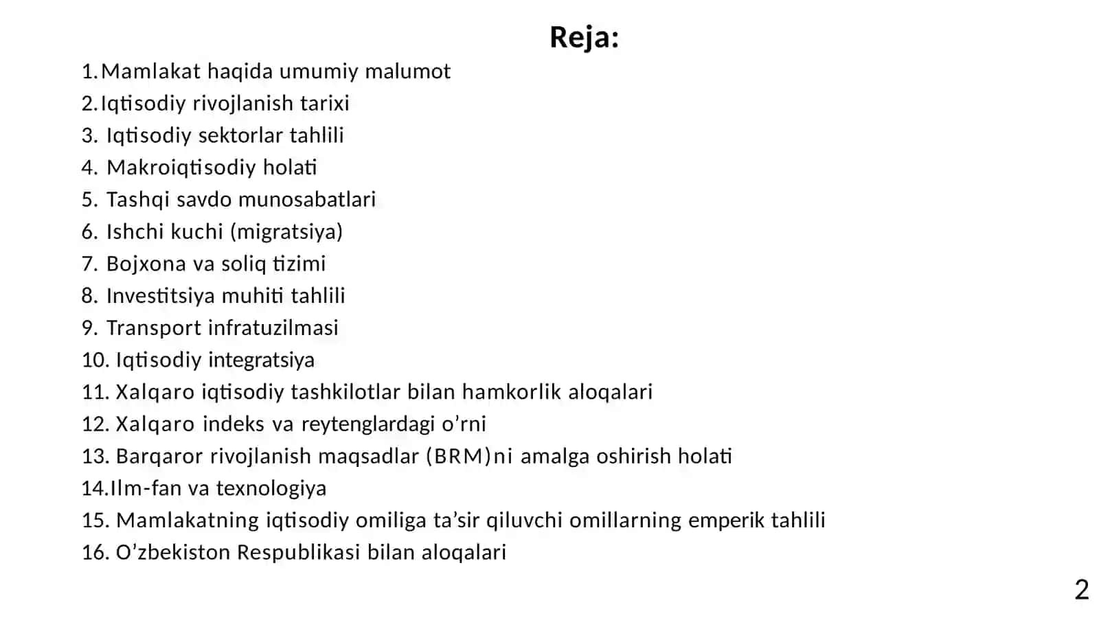 Singapur iqtisodiyoti va emperik tahlili 2