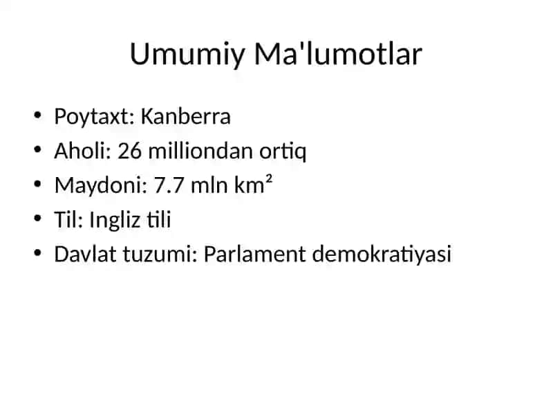 Avstraliya Iqtisodiyoti 2